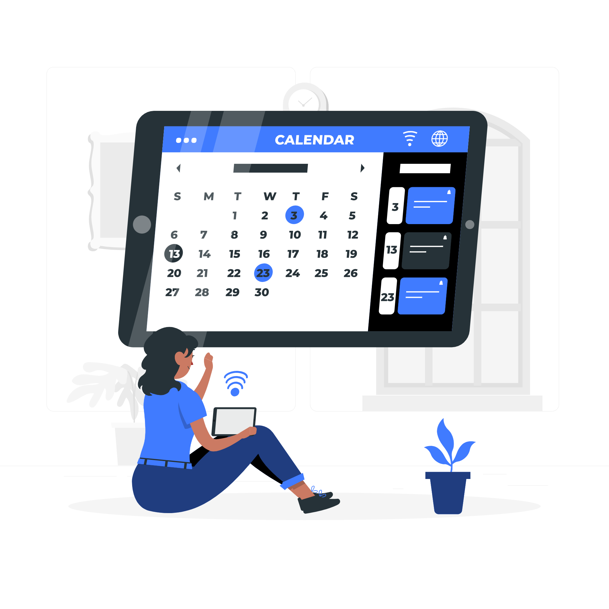 Booking Illustration